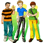 大介、知佳志、雪舟